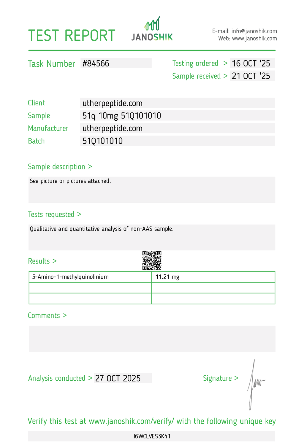 5-AMINO-1MQ 10mg