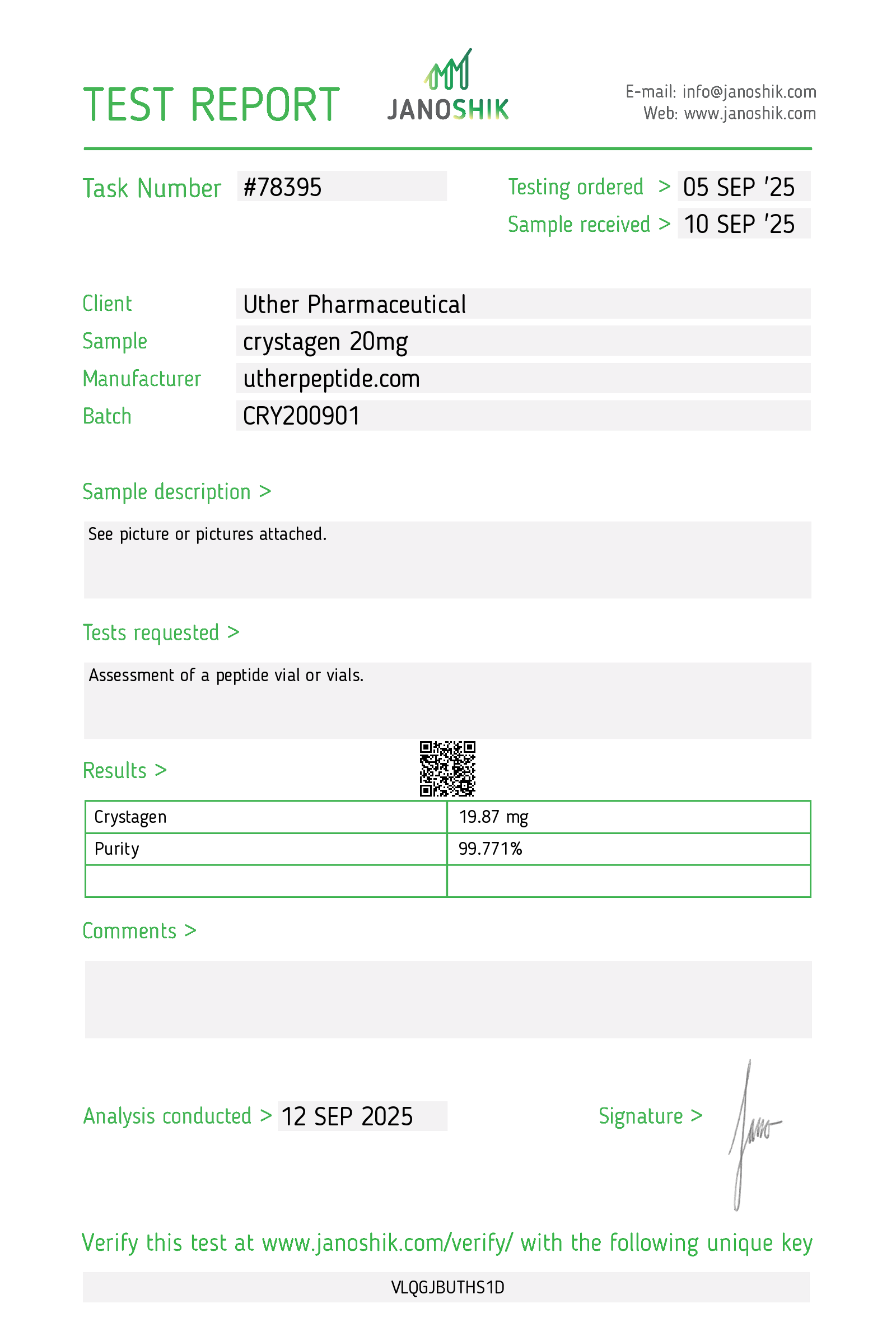 Crystagen 20mg