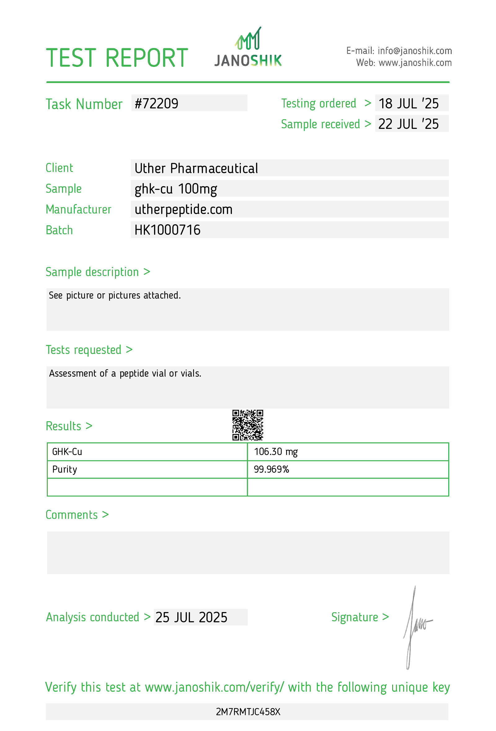 GHK-Cu 100mg (Copper Peptide) – PharmaHall Georgia