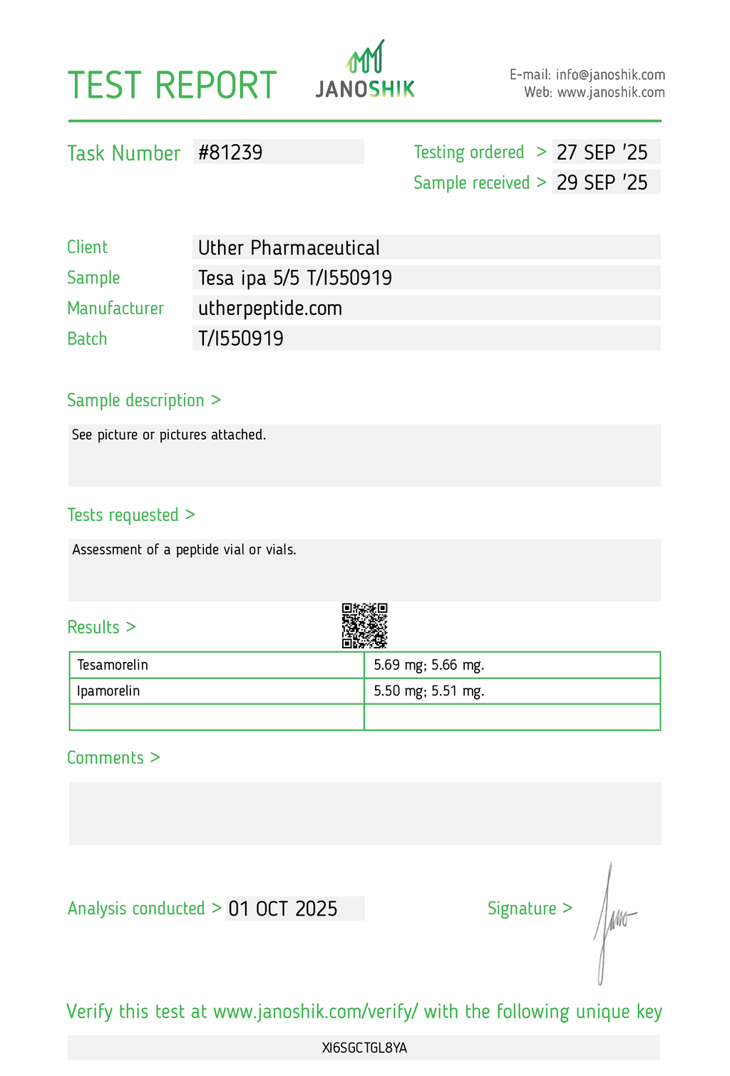 Tesamorelin + Ipamorelin 10mg